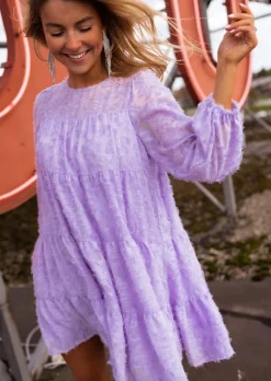 Shop Robe Lomane lilas | Robe courte ample | Prêt-à-porter en ligne | Easy Clothes Femme Robes