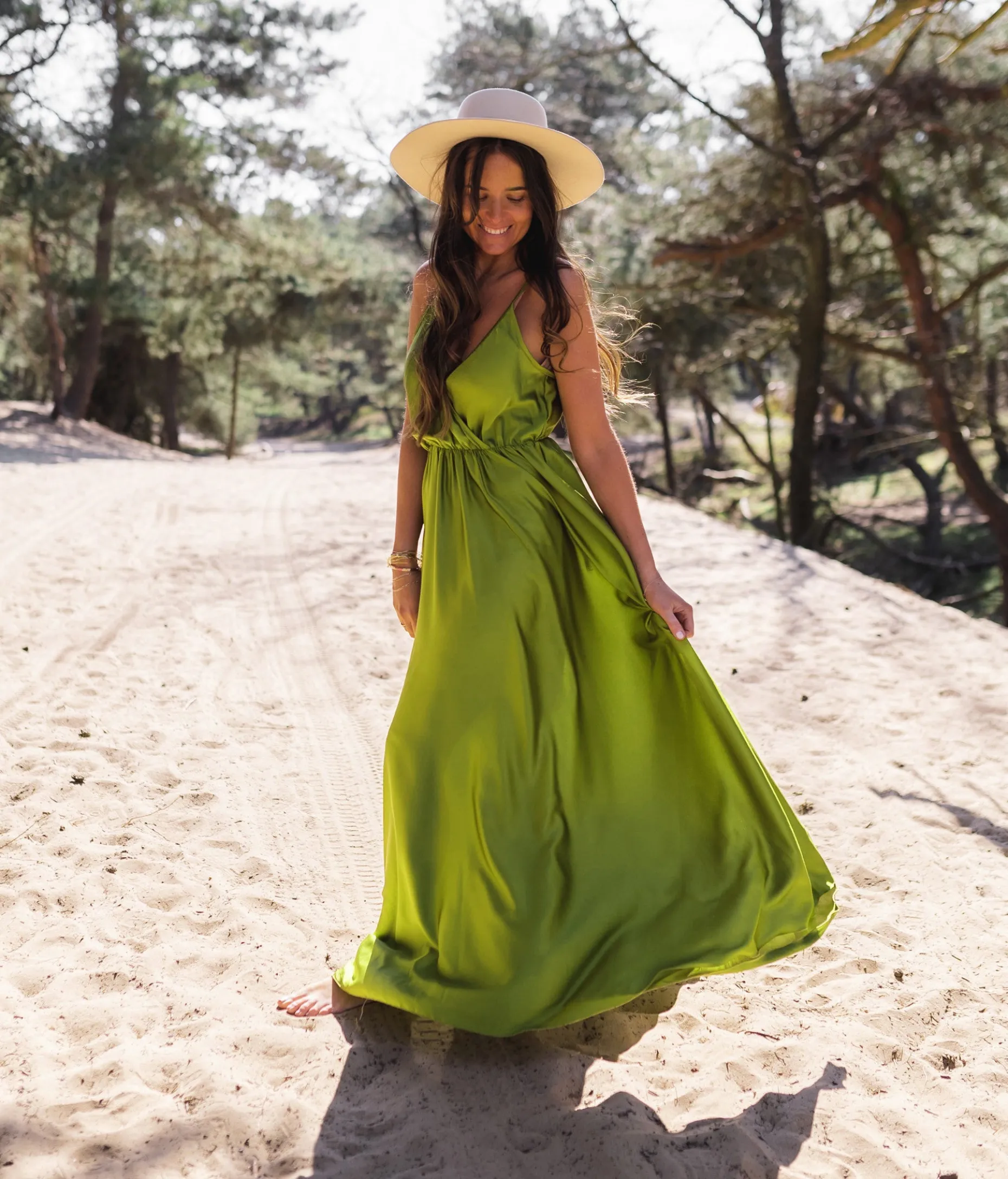 Flash Sale Robe longue Bali - verteEasy Clothes Femme Robes