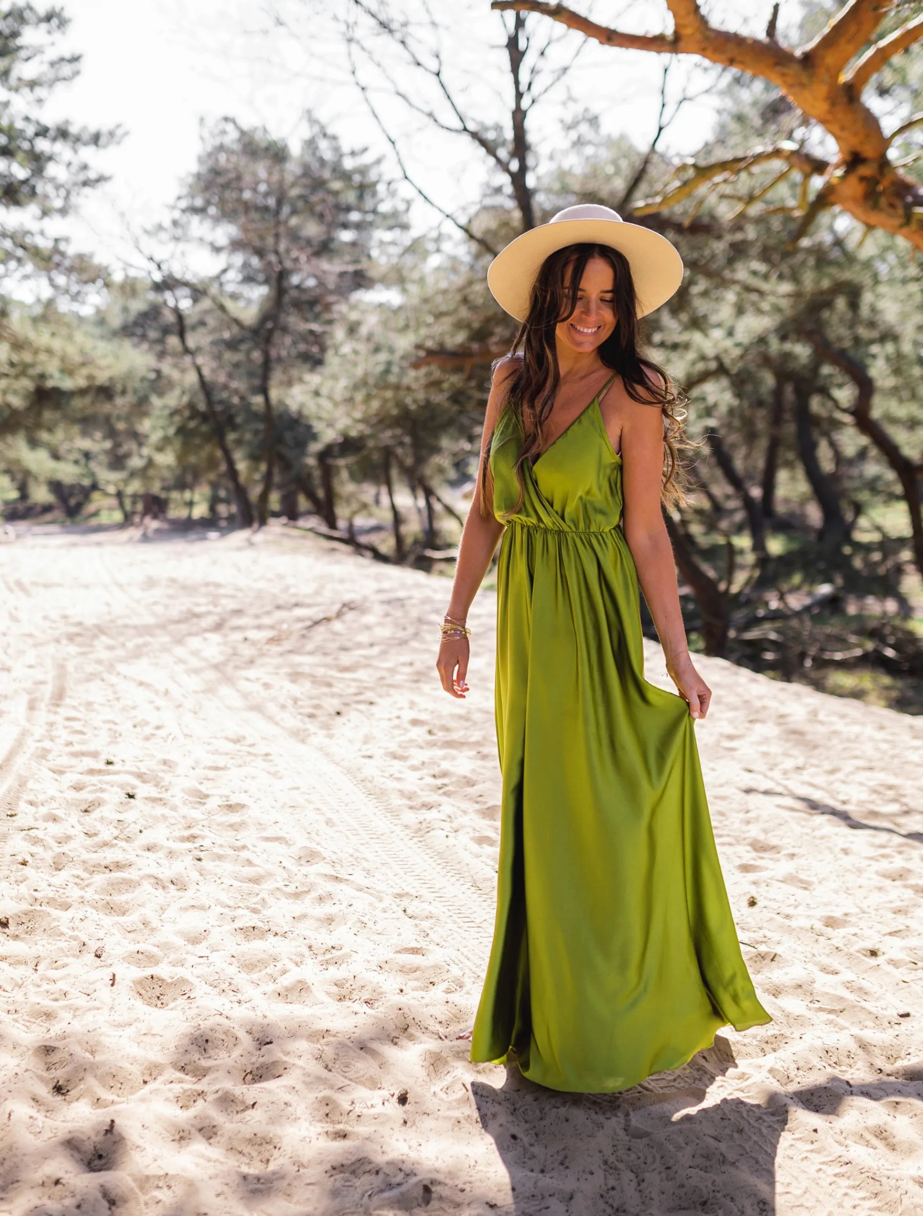 Flash Sale Robe longue Bali - verteEasy Clothes Femme Robes