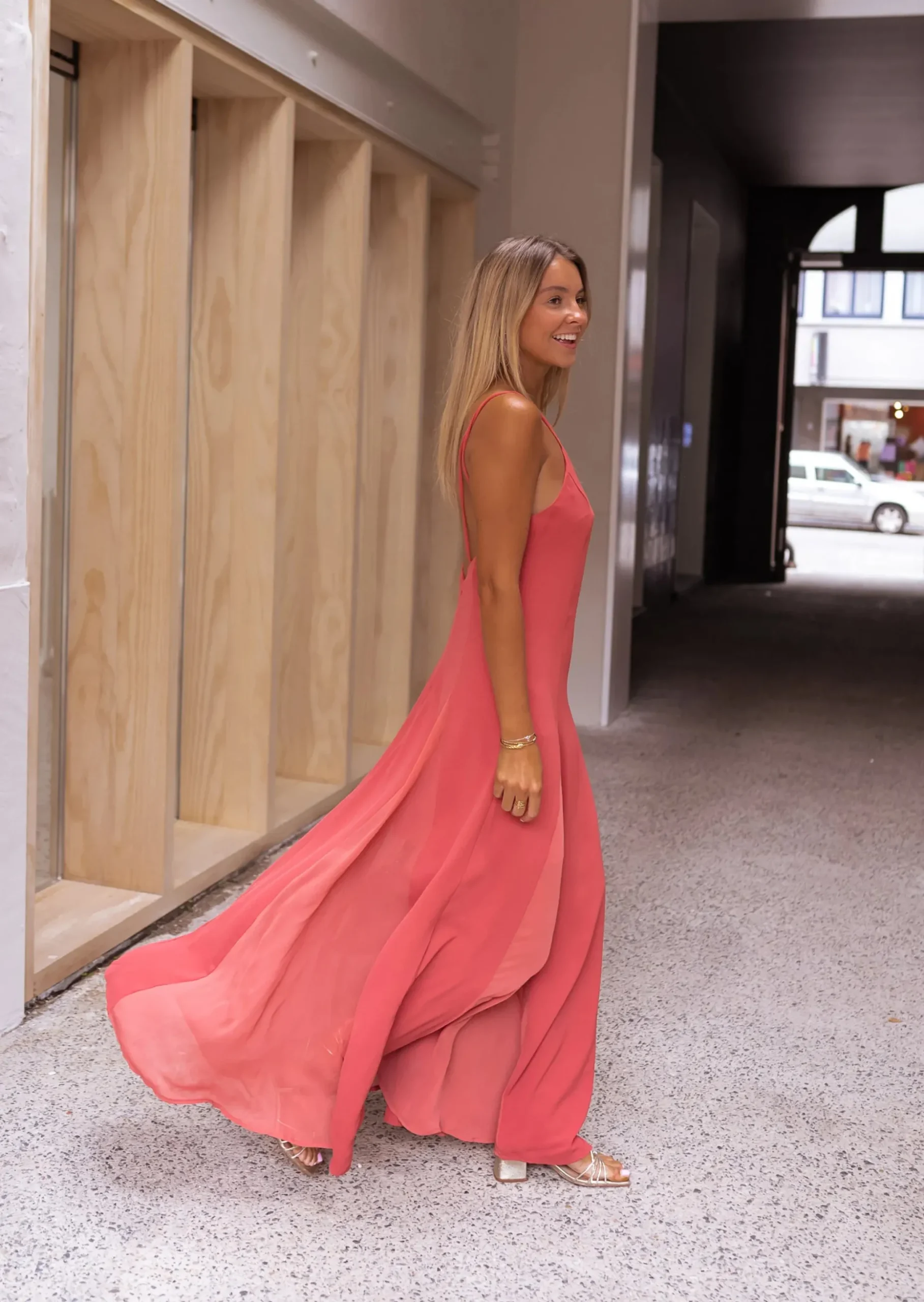 Hot Robe Longue Killi - Vieux Rose - Événements & CocktailsEasy Clothes Femme Robes