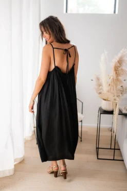 Hot Robe longue Mila - noireEasy Clothes Femme Robes