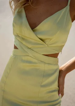 Cheap Robe Longue Verte - Jerina - Effet Soie - ÉléganteEasy Clothes Femme Robes