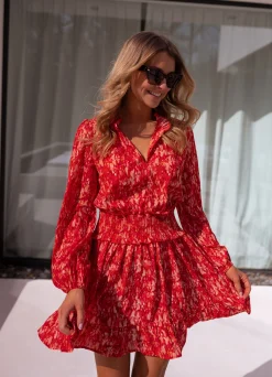 Sale Robe Milly - rougeEasy Clothes Femme Robes