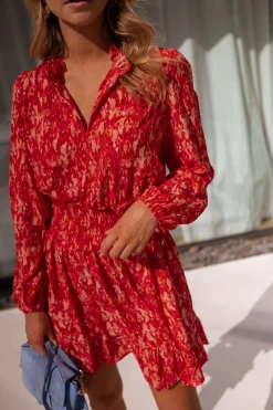 Sale Robe Milly - rougeEasy Clothes Femme Robes