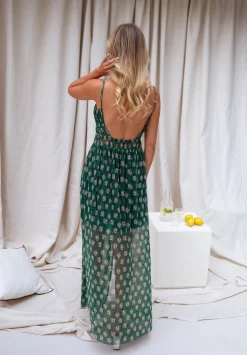 Cheap Robe Opera CREATION - verte à motifsEasy Clothes Femme Robes