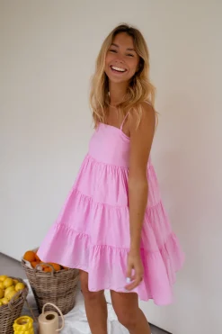 Best Sale Robe Popie rose | Robe rose ample | Prêt-à-porter en ligne | Easy Clothes Femme Robes