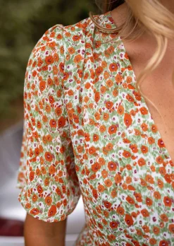 Store Robe Portefeuille Fleurie - Marwa - Légère & FluideEasy Clothes Femme Robes