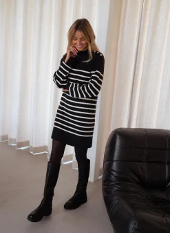 Online Robe pull Manon - à lignesEasy Clothes Femme Robes