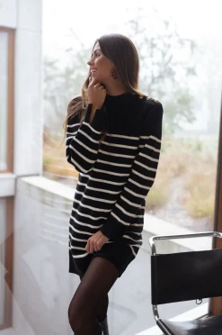 Online Robe pull Manon - à lignesEasy Clothes Femme Robes