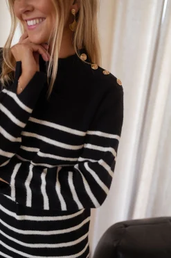 Online Robe pull Manon - à lignesEasy Clothes Femme Robes