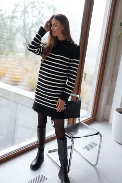 Online Robe pull Manon - à lignesEasy Clothes Femme Robes