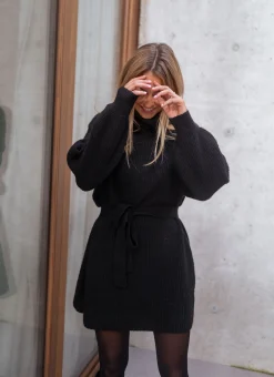 Discount Robe pull Rachel - noirEasy Clothes Femme Robes