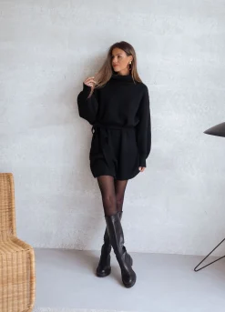Discount Robe pull Rachel - noirEasy Clothes Femme Robes