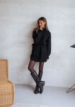 Discount Robe pull Rachel - noirEasy Clothes Femme Robes
