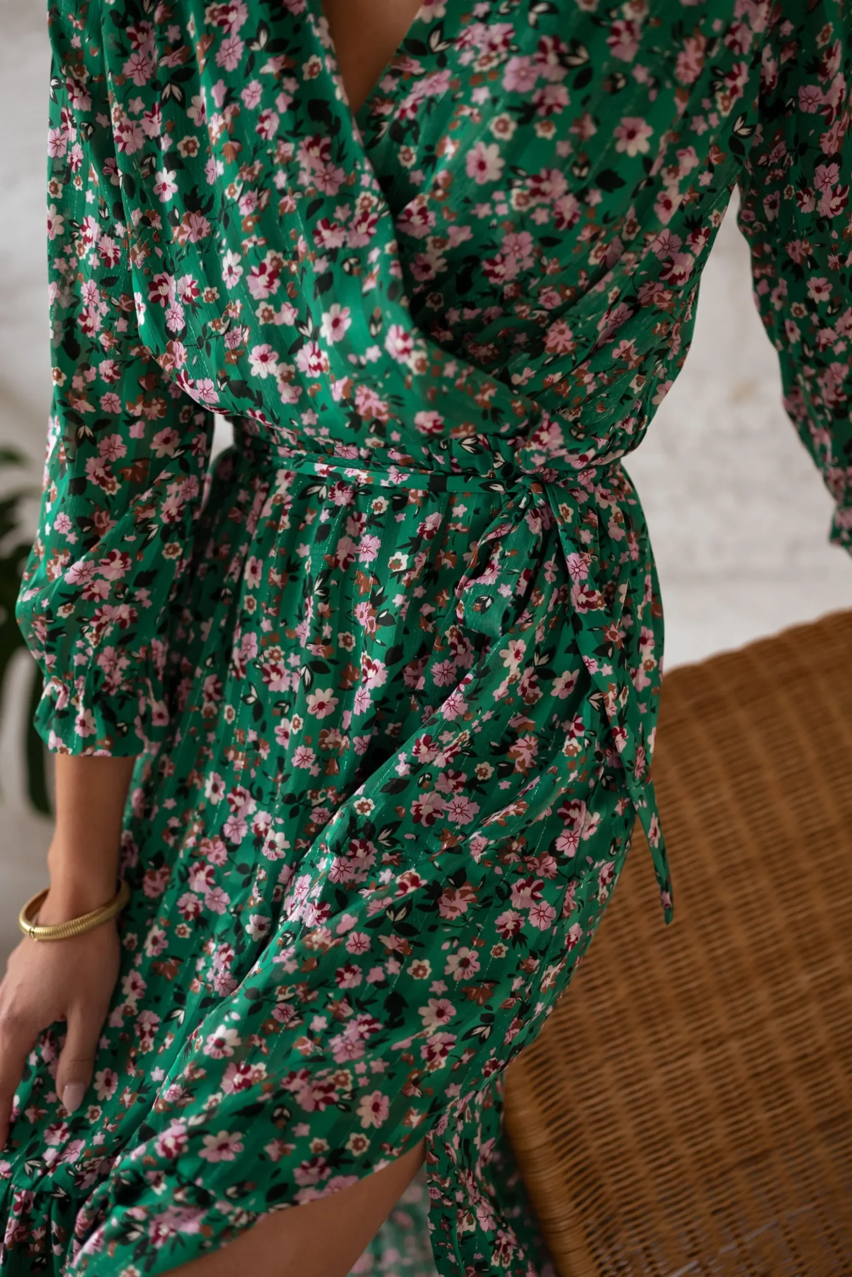 Discount Robe Rosie - verte à fleursEasy Clothes Femme Robes