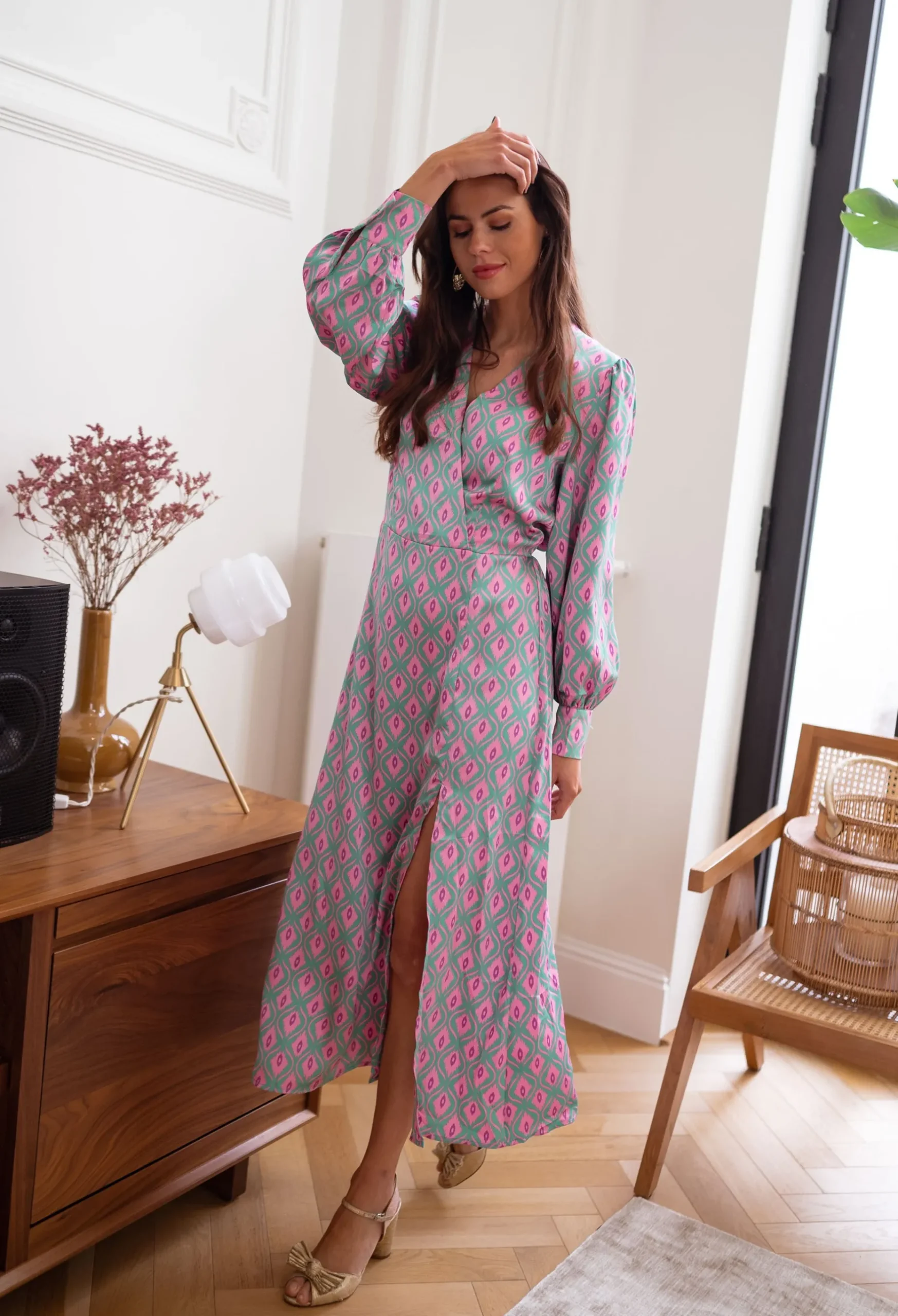 Hot Robe Siam longue - à motifsEasy Clothes Femme Robes