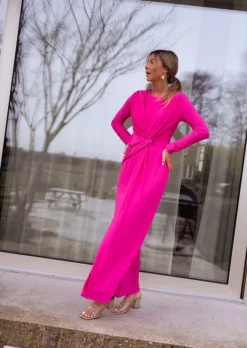 Cheap Robe Tary rose | Robe longue de cocktail | Prêt-à-porter en ligne | Easy Clothes Femme Robes