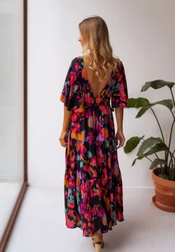 Outlet Robe Tilda - noire à motifsEasy Clothes Femme Robes