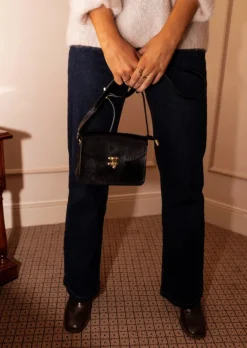 Discount Sac Alecia Noir - Effet Cuir - Détails DorésEasy Clothes Sacs & Pochettes