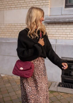 Outlet Sac Marie - Bordeaux - En Lin - Accessoires Easy Clothes Sacs & Pochettes