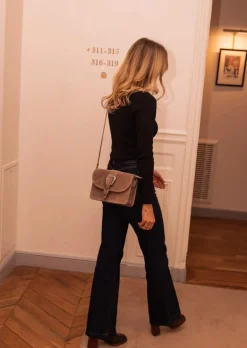 Discount Sac Taupe - Tiega - Made in ItalyEasy Clothes Sacs & Pochettes