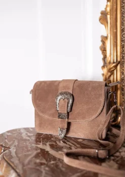 Discount Sac Taupe - Tiega - Made in ItalyEasy Clothes Sacs & Pochettes