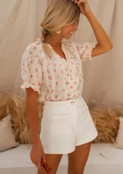 Best Short Adrian Écru - Tendance & Chic - Easy Clothes Femme Jupes & Shorts