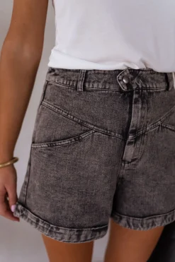 Shop Short Audry - gris en jeansEasy Clothes Femme Jupes & Shorts