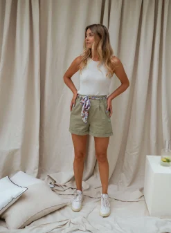 Discount Short Augu - kakiEasy Clothes Femme Jupes & Shorts