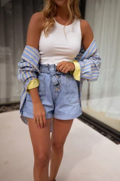 Outlet Short Dani - en jeansEasy Clothes Femme Jupes & Shorts