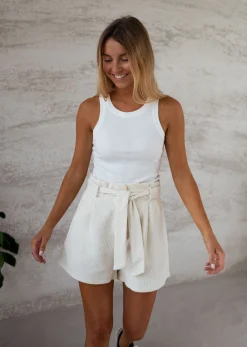 Online Short Gaspard - écruEasy Clothes Femme Jupes & Shorts