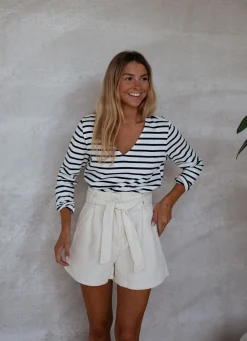 Online Short Gaspard - écruEasy Clothes Femme Jupes & Shorts