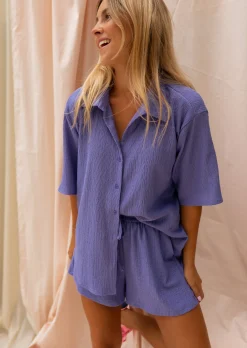 New Short Harold Mauve - Fluide - Vêtements FemmeEasy Clothes Femme Jupes & Shorts