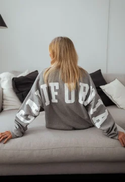 Flash Sale Sweat California - grisEasy Clothes Femme Pulls & Gilets