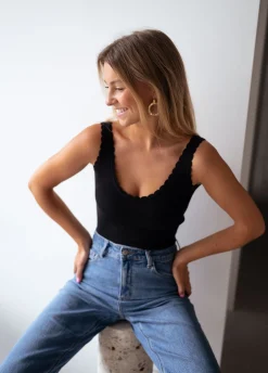 Hot Top Bella - noirEasy Clothes Femme Tops & T-shirts