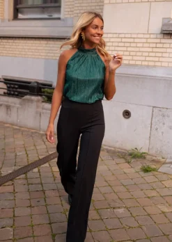 Shop Top Fella Vert Canard - Effet Soie - Coupe DroiteEasy Clothes Femme Tops & T-shirts