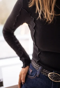 New T-shirt - Magda - noirEasy Clothes Femme Tops & T-shirts