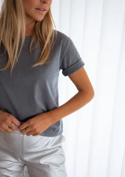 New T-shirt Alyn Gris | Intemporel | Col Rond | ConfortEasy Clothes Femme Tops & T-shirts