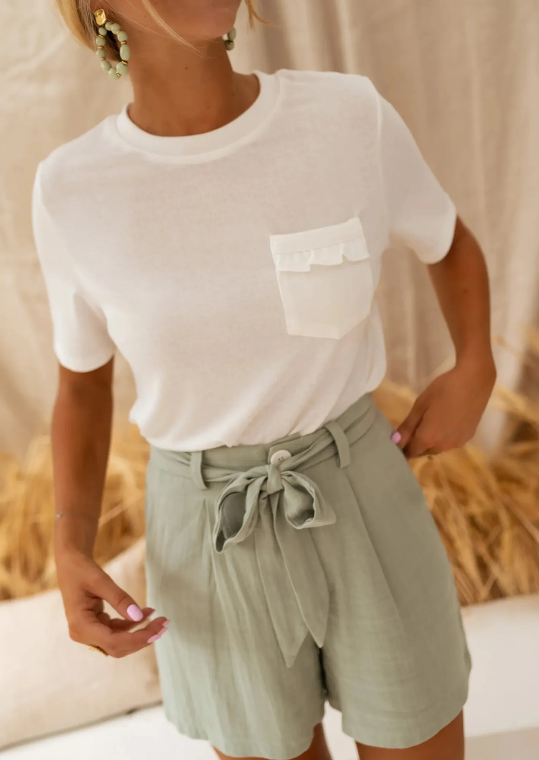 Cheap T-shirt Aviva Écru - Léger & Intemporel - Vêtements FemmeEasy Clothes Femme Tops & T-shirts