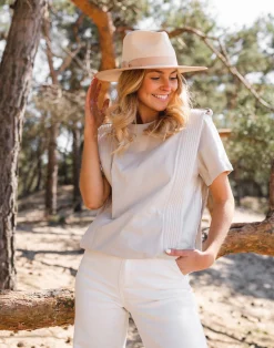 Shop T-shirt Belen - beigeEasy Clothes Femme Tops & T-shirts