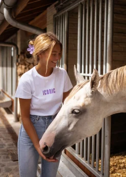 Best T-shirt Blanc - Iconic - Col Rond - 100% CotonEasy Clothes Femme Tops & T-shirts