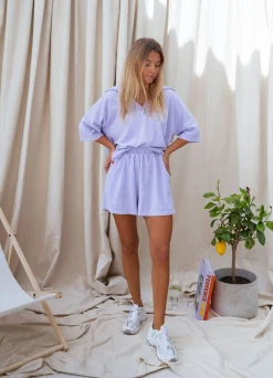 Flash Sale T-shirt Emyl - mauve en épongeEasy Clothes Femme Tops & T-shirts