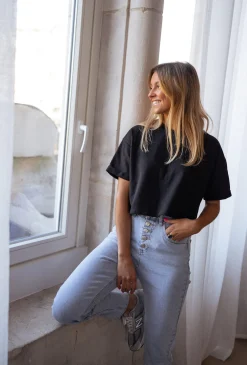 Hot T-shirt Jady CREATION - noirEasy Clothes Femme Tops & T-shirts