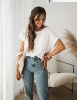 Sale T-shirt Léone - blancEasy Clothes Femme Tops & T-shirts