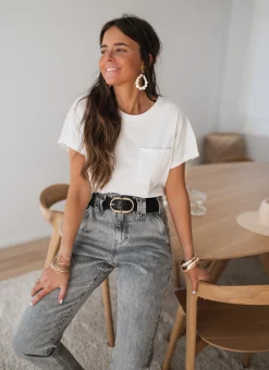 Sale T-shirt Léone - blancEasy Clothes Femme Tops & T-shirts