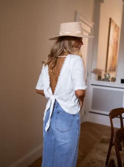 Hot T-shirt Nola - blancEasy Clothes Femme Tops & T-shirts