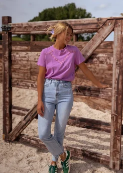 Best T-shirt Regis Mauve - Coton - Vêtements FemmeEasy Clothes Femme Tops & T-shirts