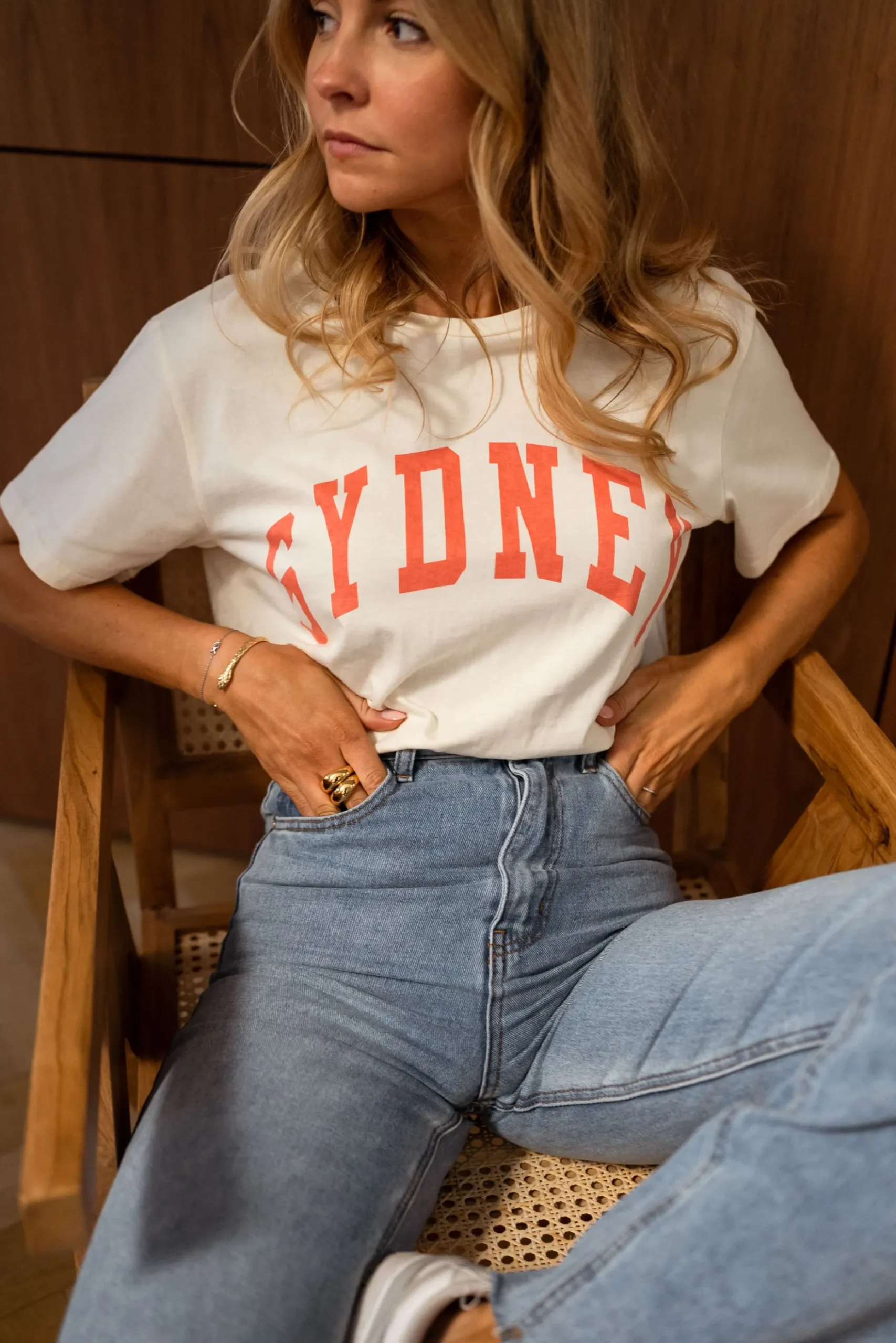 New T-shirt Sydney - jaune pâleEasy Clothes Femme Tops & T-shirts